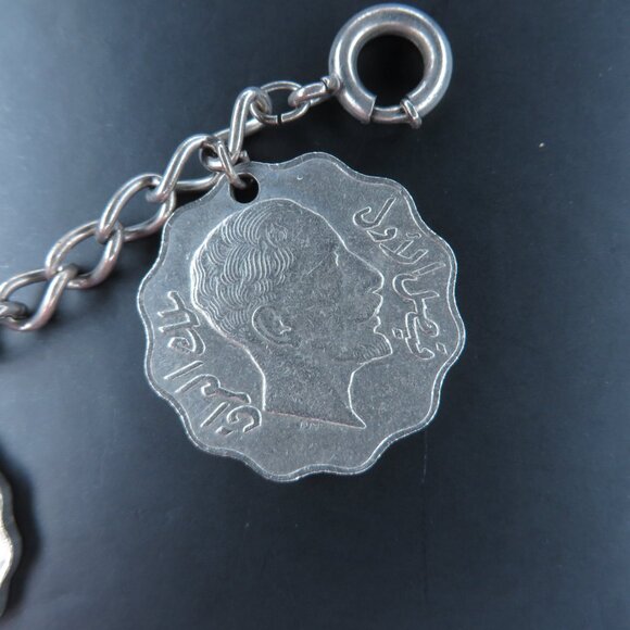 1937 Iraq 10 Fils Coin Charm Bracelet - Picture 7 of 12